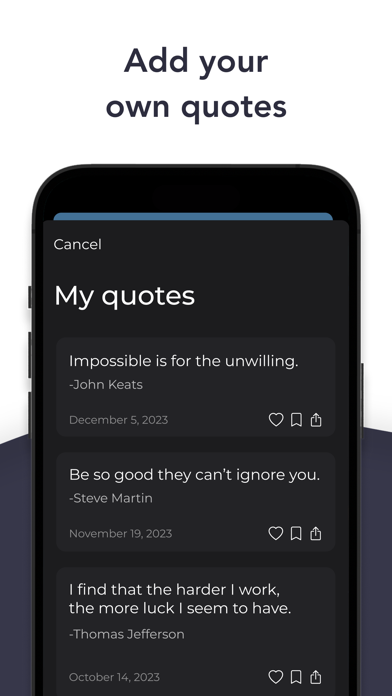 QuoteUp - Daily Motivation 스크린샷