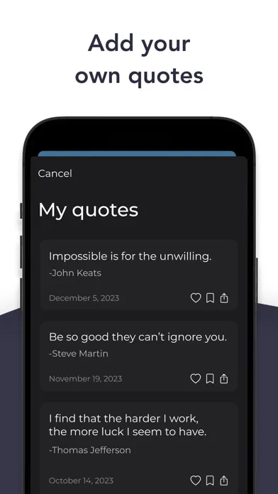 QuoteUp - Daily Motivation スクリーンショット