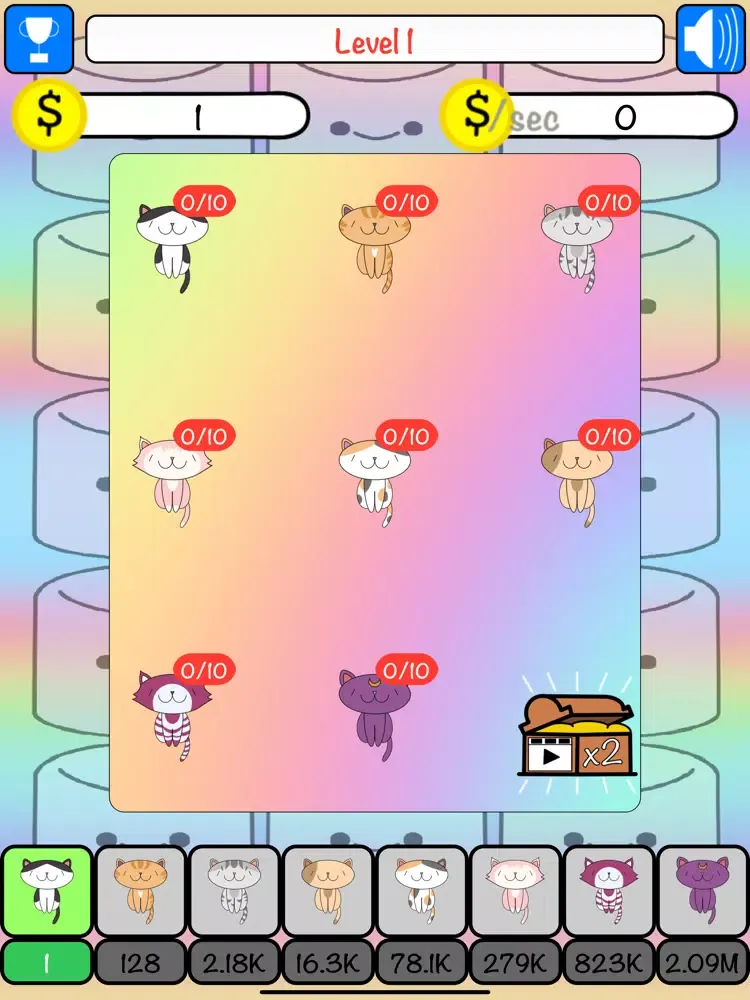 Combo Cats: Upgrade & Combine iPad  Screenshots
