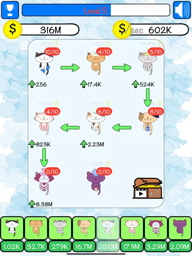 Combo Cats: Upgrade & Combine iPad  Screenshots