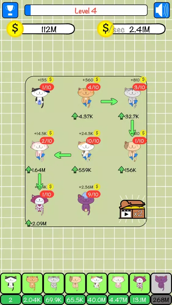 Combo Cats: Upgrade & Combine Screenshots