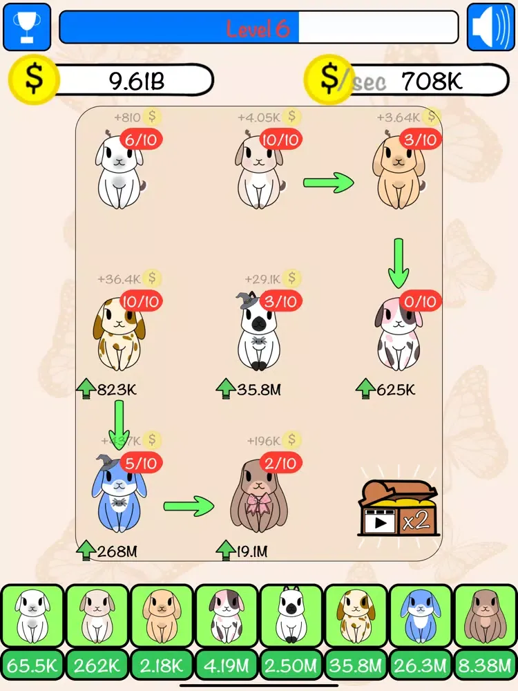 Tangkapan skrin Combo Hares: Upgrade & Combine iPad 