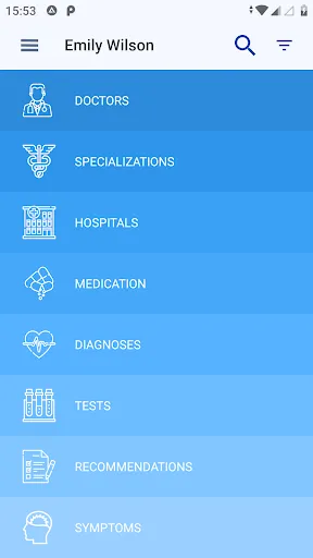 Capturas de pantalla de Medical records