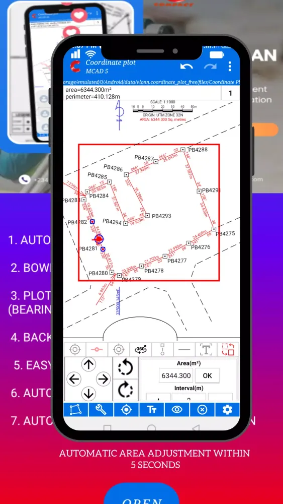 Coordinate Plot Screenshots