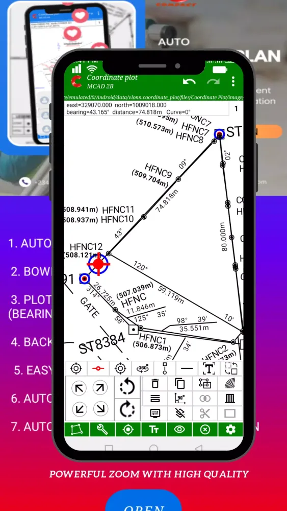 Coordinate Plot Screenshots