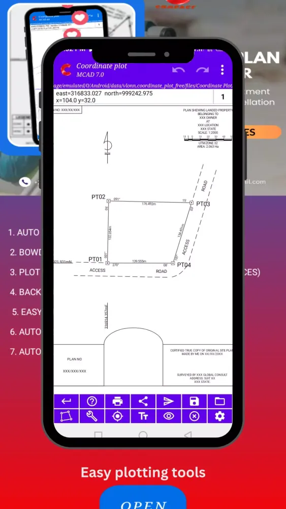 Coordinate Plot Screenshots