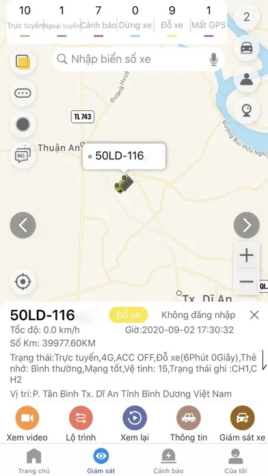 Tangkapan skrin VIETMAP MDVR