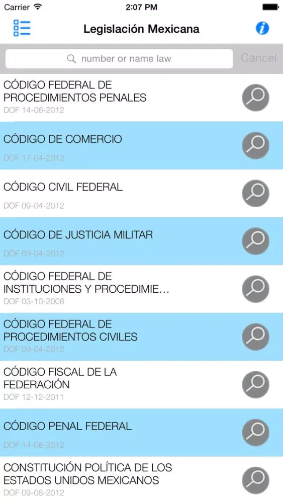 Legislación Mexicana স্ক্রিনশট