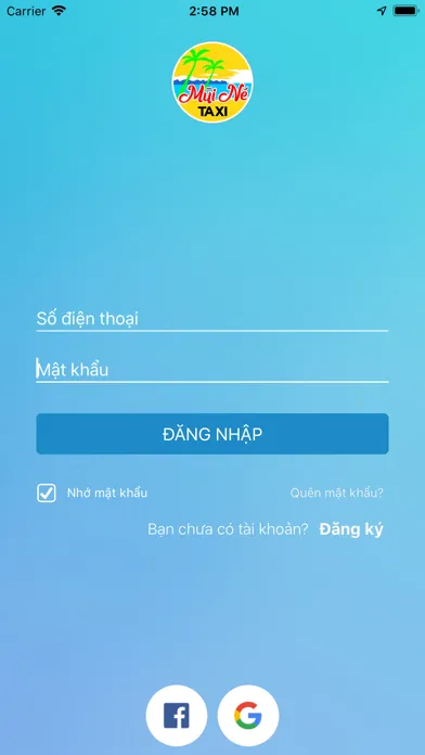 Tangkapan skrin Taxi Mũi Né