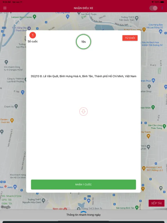 Taxi Sông Hoài Driver iPad  Screenshots
