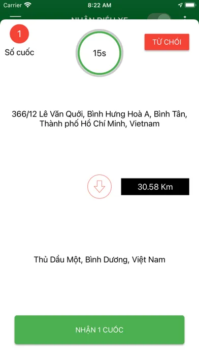 Tangkapan layar TAXI TÂN AN DRIVER