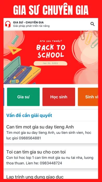 Tangkapan skrin Gia Sư Chuyên Gia