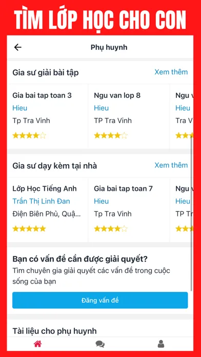 Tangkapan skrin Gia Sư Chuyên Gia
