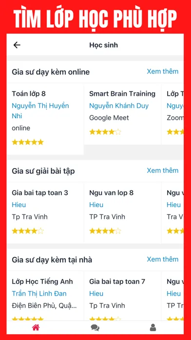 Tangkapan skrin Gia Sư Chuyên Gia