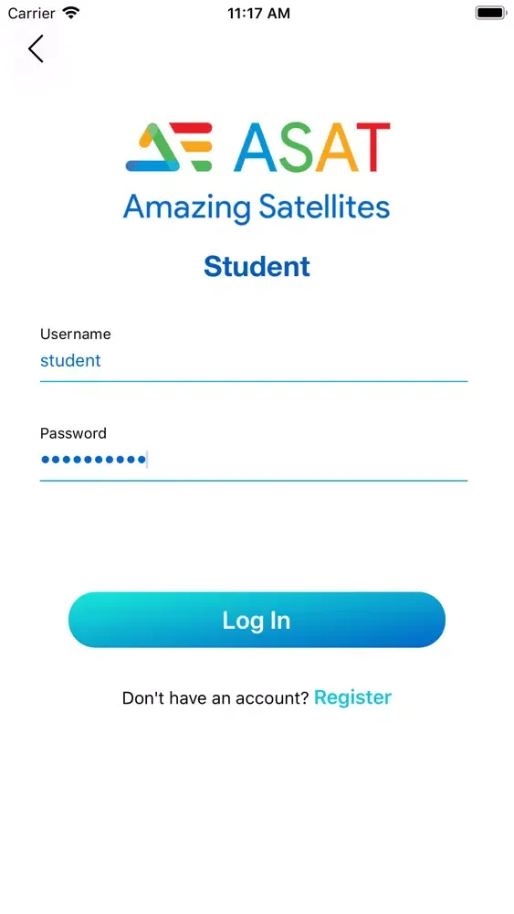 Tangkapan skrin ASAT- Amazing Education System