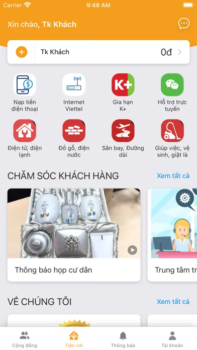 Capturas de tela do An Điền Cư dân