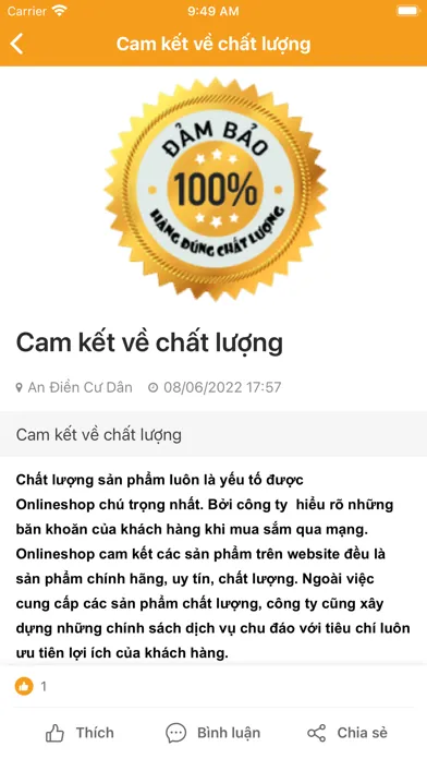Capturas de tela do An Điền Cư dân