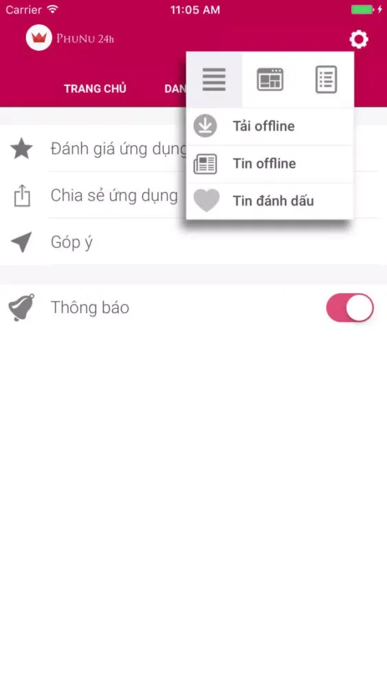 Capturas de tela do PhuNu24h - Mạng xã hội phụ nữ
