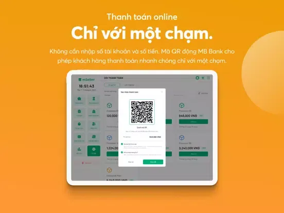 Tangkapan skrin mSeller FnB - Bán hàng iPad 