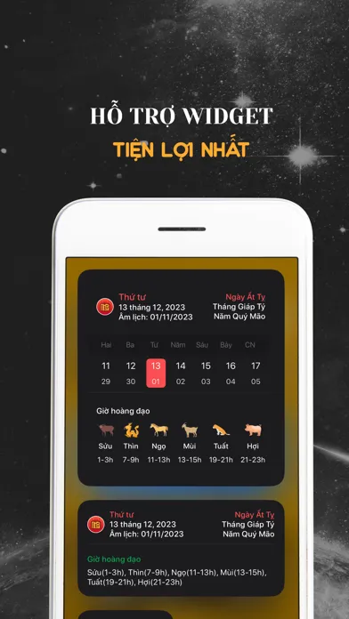 Tangkapan layar Lịch Như Ý - Vạn Niên 2024