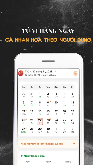 Tangkapan layar Lịch Như Ý - Vạn Niên 2024