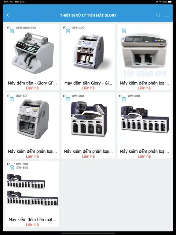 MÁY VĂN PHÒNG VPS iPad  Screenshots