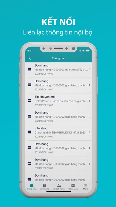 Capturas de tela do Intershop IMS
