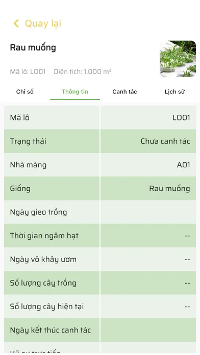 Captures d'écran de Aztrace - Nhật ký canh tác