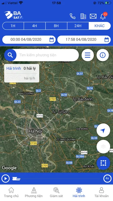 Captures d'écran de BA SAT