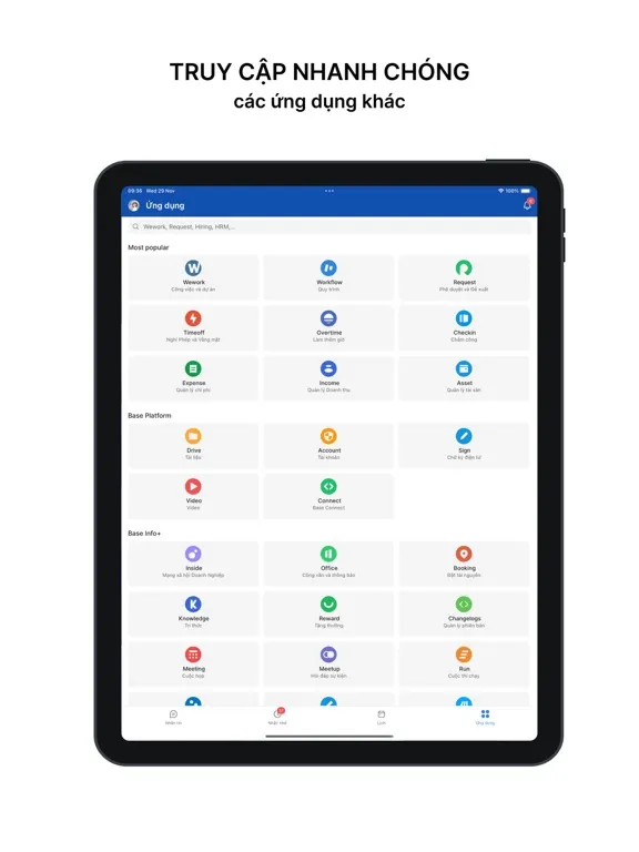 Base-Quản trị và điều hành DN iPad 应用截图