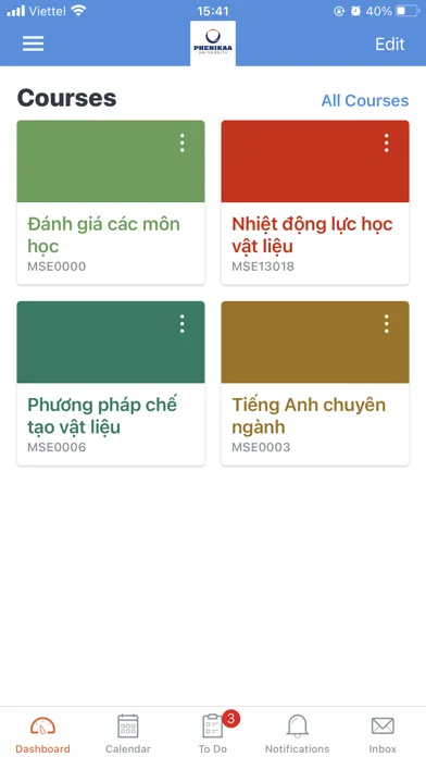 Phenikaa University应用截图