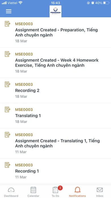 Phenikaa University应用截图