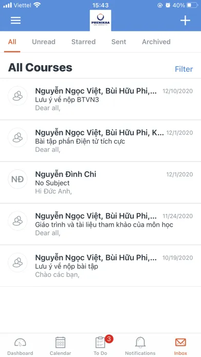 Phenikaa University应用截图