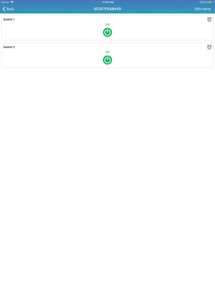 ภาพหน้าจอของ cBHome iPad 