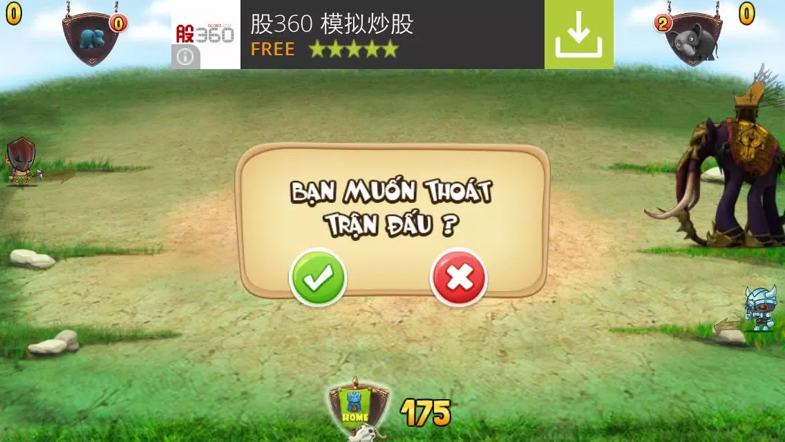Tangkapan layar Đấu voi