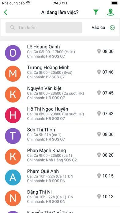 Ảnh chụp màn hình của Nhà hàng SOS