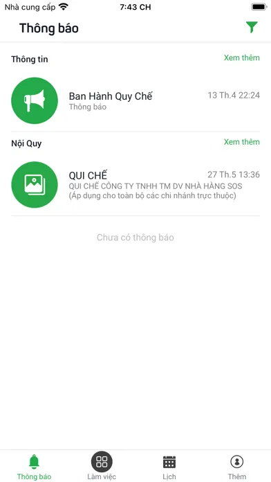 Ảnh chụp màn hình của Nhà hàng SOS