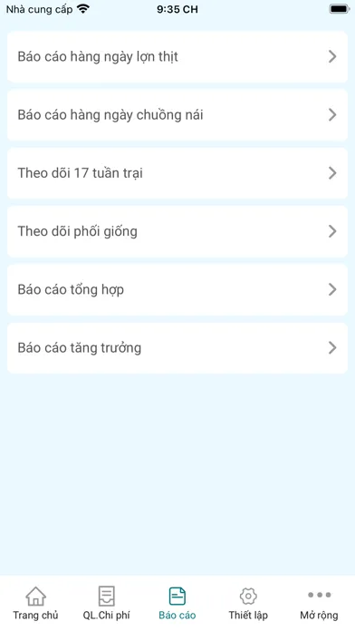 Captures d'écran de DTA - Chăn nuôi thông minh