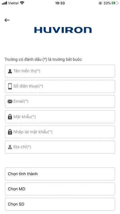 Ảnh chụp màn hình của HU-Connect