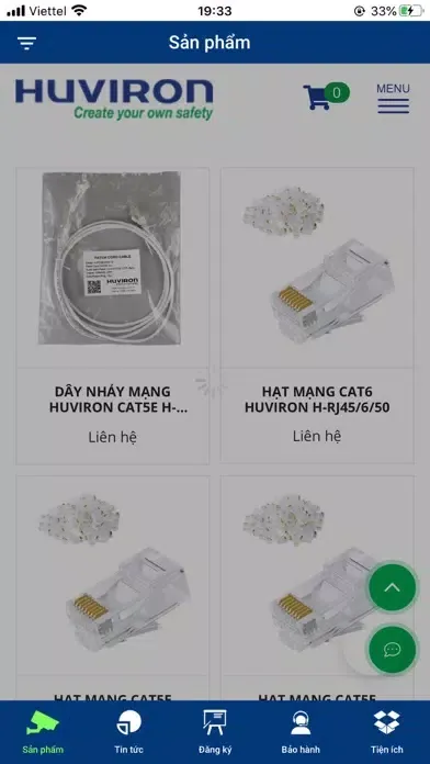 Ảnh chụp màn hình của HU-Connect