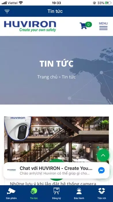 Ảnh chụp màn hình của HU-Connect