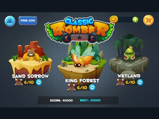 Classic Bomber - Bomba game iPad  Screenshots