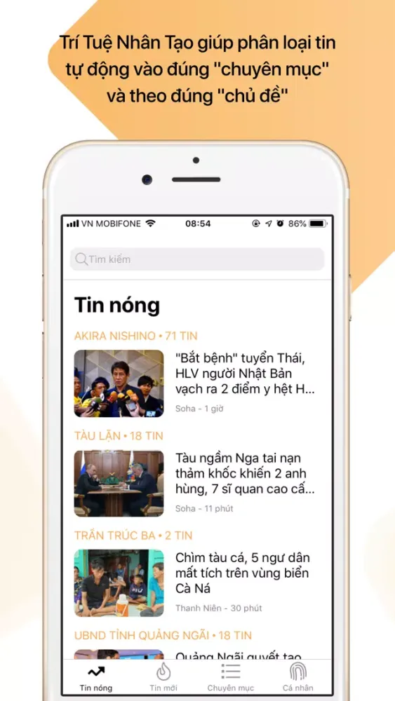 Capturas de tela do ĐIỂM TIN - Đọc tin thông minh