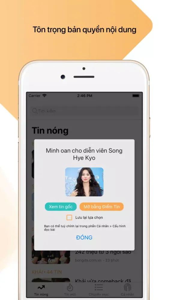 Capturas de tela do ĐIỂM TIN - Đọc tin thông minh