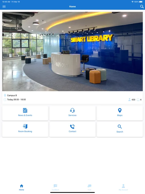 UEH Library iPad  스크린샷