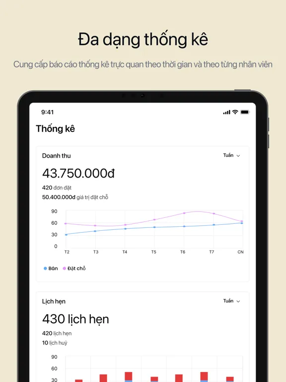 Symshine Biz: Quản lý đặt lịch iPad  Ekran Görüntüleri