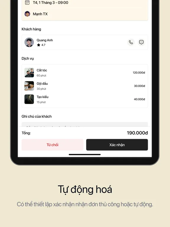 Symshine Biz: Quản lý đặt lịch iPad  Ekran Görüntüleri