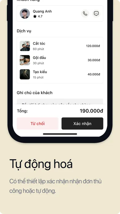 Symshine Biz: Quản lý đặt lịch Ekran Görüntüleri