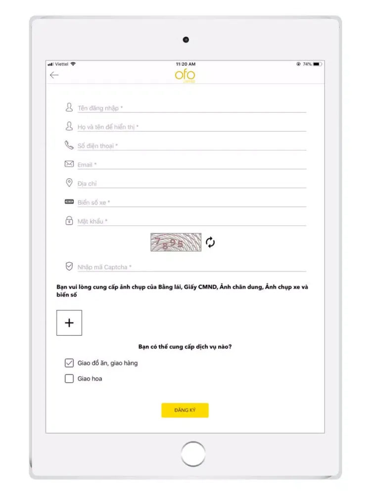Ofo Driver iPad 应用截图