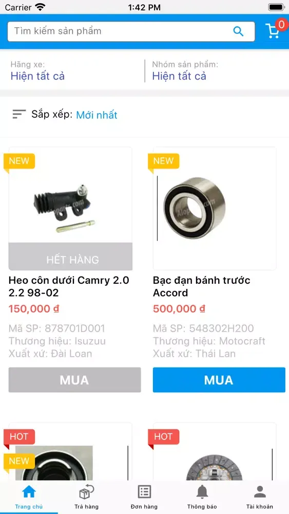 Phụ Tùng 4.0 Screenshots